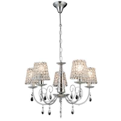 Top sale 5 lights fancy crystal shade chandelier